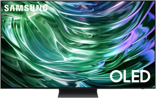 تلفزيون 65 بوصة QD-OLED سمارت 4K بمعالج نيورال كوانتوم بتقنية المدى الديناميكي العالي HDR من سامسونج، أسود جرافيت، QA65S90DAUXEG [موديل 2024]